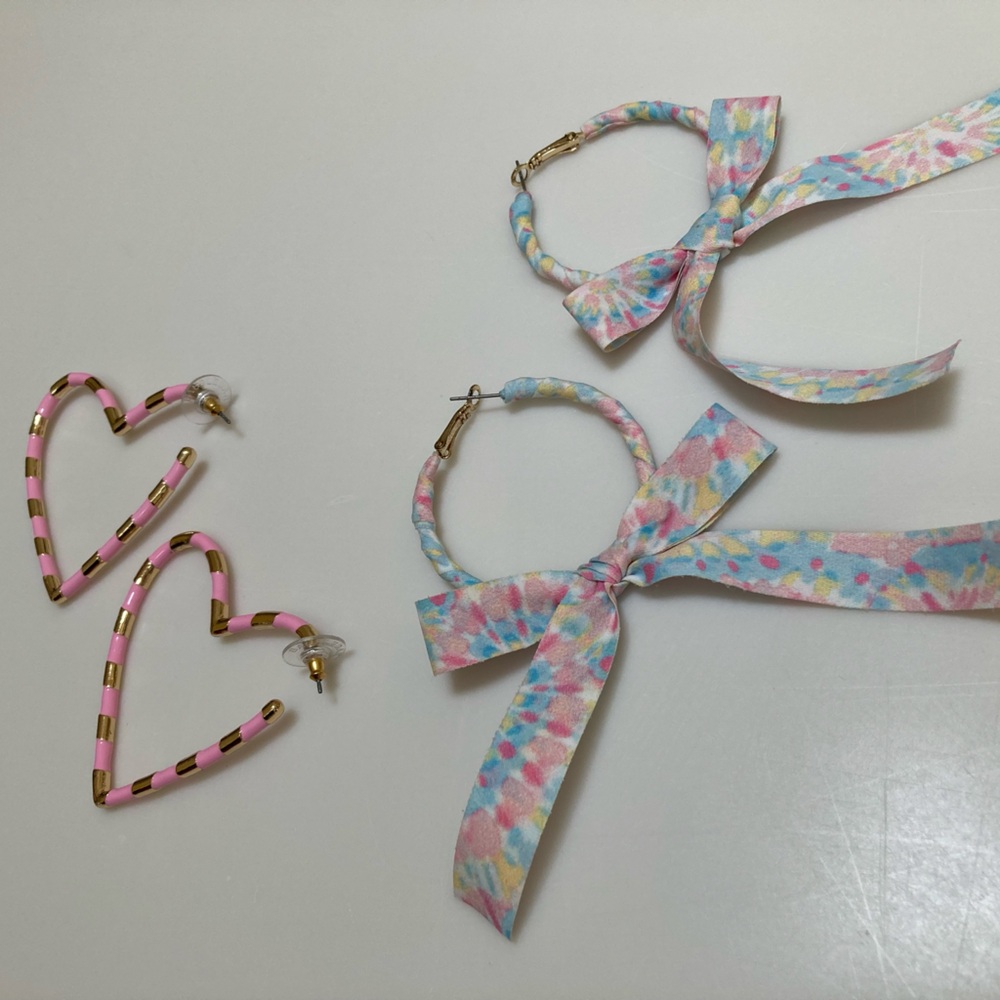 Two Pairs of Hoop Earrings